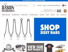 Tablet Screenshot of bisonmotorsports.com